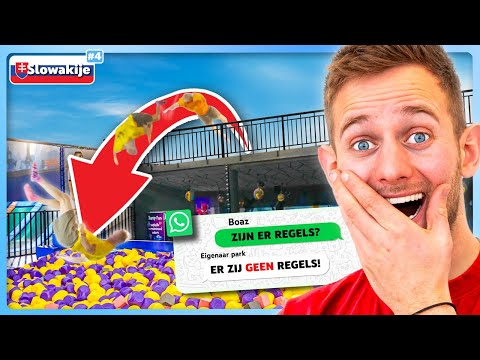 WIJ HEBBEN GEEN REGELS IN DIT TRAMPOLINEPARK! (gevaarlijke sprong) | #4