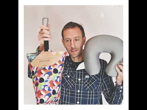 Stop au coussin en forme de U ! Adoptez ISIDOR le coussin de voyage breveté.