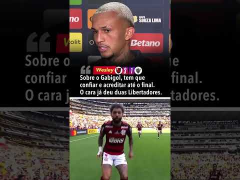 Wesley exaltou Gabigol #shorts