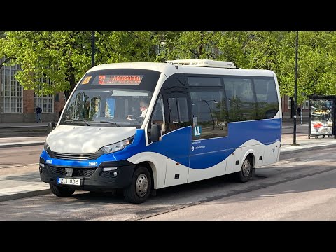 Bus ride linje 32 från Bygatan till Örtagården