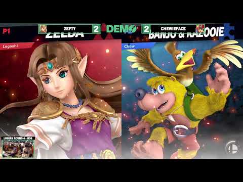 DEMO 24 - Zefty (Sheik, Zelda) vs. Chewieface (Banjo & Kazzoie) - Losers Quarters