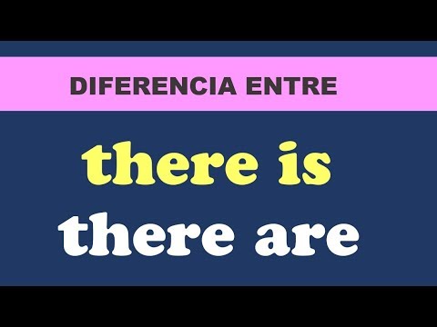 Diferencia entre There is y There are