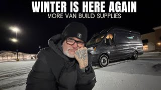 SNOW IS BACK. Ran Out Of Supplies To Finish This VAN BUILD