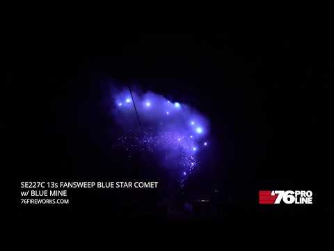 SE227C 13s FanSweep Blue Star Comet w/ Blue Mine