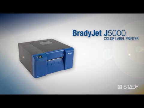 Промышленный цветной принтер этикеток BRADY J5000 видео
