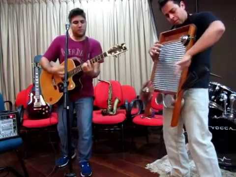 Alexandre (Guitarra) e Diego (Washboard) em:  Well Meet Again - The Palmetto Bug Stompers