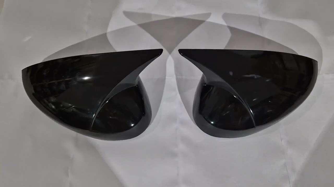 Honda Civic Sedan 2021- рр. Накладки на дзеркала BMW-Style (2 шт) Video 1