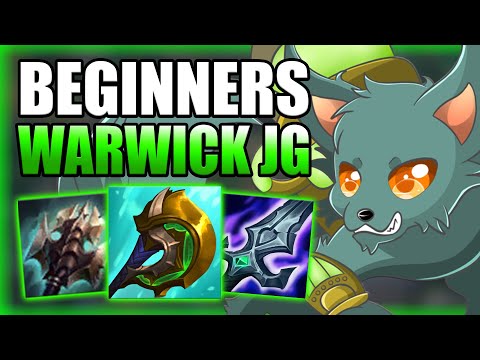 HOW TO PLAY WARWICK JUNGLE & GAIN ELO FOR BEGINNERS! - Best Build/Runes S+ Guide - League of Legends