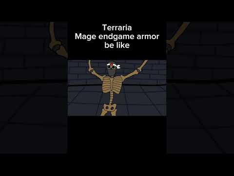 Terraria Mage endgame armor bonus be like ... #terraria #games #memes #animation