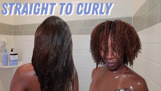 DETOX AND REVERT| Straight to curly hair with Adwoa Beauty