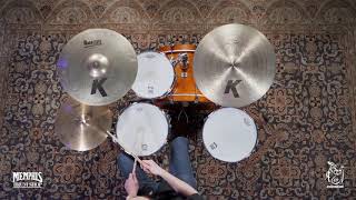 Video thumbnail for Used Zildjian 18" K Dark Medium Thin Crash Cymbal - 1525g (UK0915-1052919J) by Memphis Drum Shop