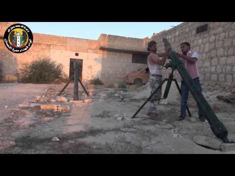 قصف على قوات النظام المتمركزة  في معسكري وادي الضيف والحامدية من قبل لواء شهداء معرة النعمان