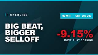 Walmart Q2 2026: 9.3% Profit Beat, Stock Fell 9.2% the Same Session