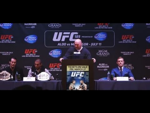 UFC 189 World Tour New York Press Conference