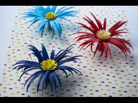 how to make paper flower (chrysanthemum) Video