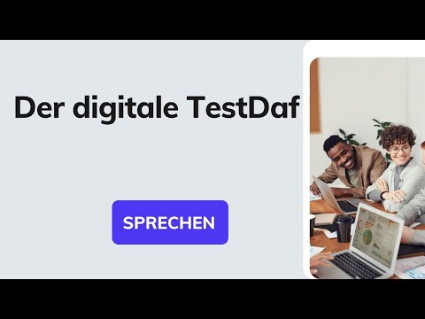 Digitaler TestDaf Prüfungsteil Sprechen: ALLE AUFGABEN | Modellsatz