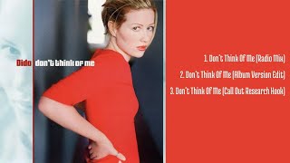 Dido | Don&#39;t Think Of Me | Cd Single