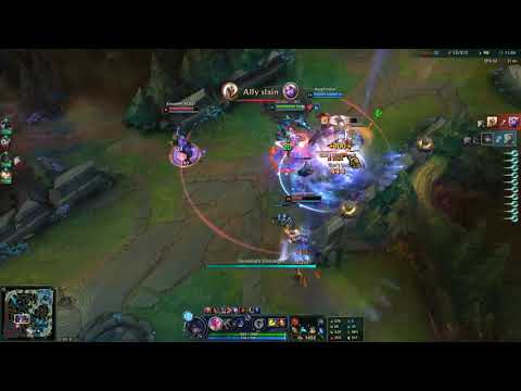 League of Legends playing as Aphelios on URF