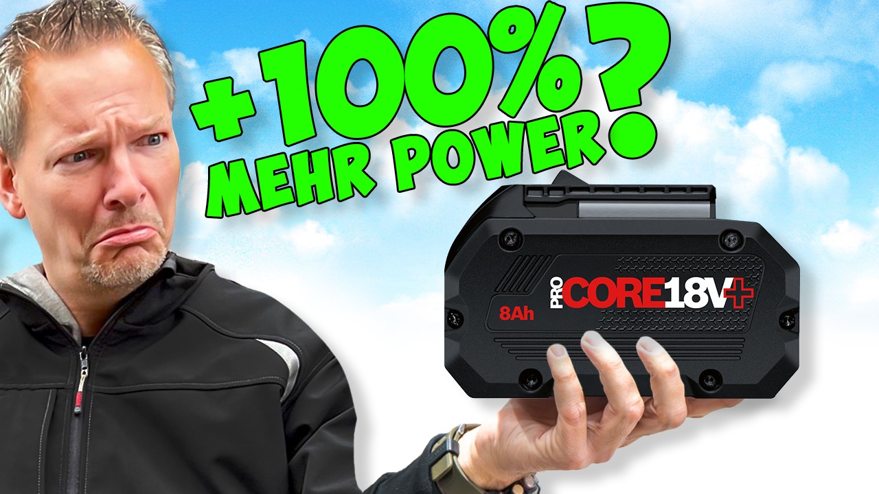 Praxis-Test: Neuer 8.0 Ah Tabless Akku gegen alten ProCore