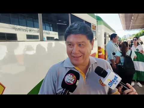 VUELVE EL TREN SANTA CRUZ - QUIJARRO La Ferroviaria Oriental realizó hoy el viaje inaugural del…