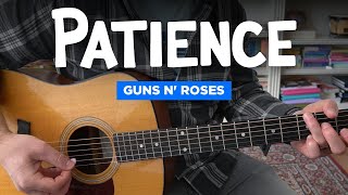 Patience o Easy guitar lesson w/ chords (Guns N' Roses, standard tuning)