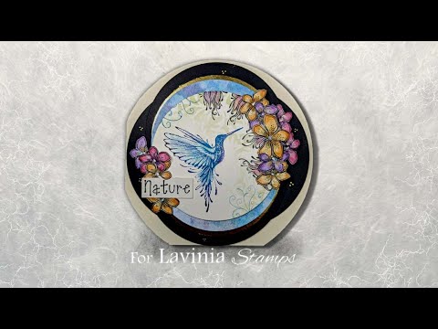 A Multi-Layered Hummingbird Card by Eleana Evans - A Lavinia Stamps Tutorial