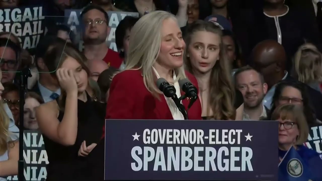 Full Abigail Spanberger speech frames VA Gov. election result as 'pragmatism over partisanship' win
