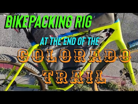Bikepacking Rig at the End of the Colorado Trail Race 2024