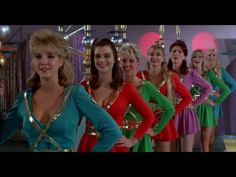 Sybil Danning Busty in Spandex Disco Pants with Amazon Beauties Comedy Spoof 1080P BD