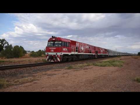 The Ghan 4DA8 with NR74 and NR75
