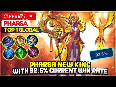 Pharsa New King, 92.5% Current WIn Rate [ Top 1 Global Pharsa ] ℜєєmãŞ‿✶ - Mobile Legends.