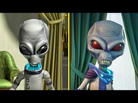 Destroy All Humans Remake Vs Original Graphics Comparison (ENDING)