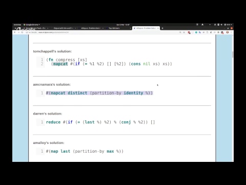 Practicalli Clojure 18 - 4Clojure 27 29 and 30 discussions