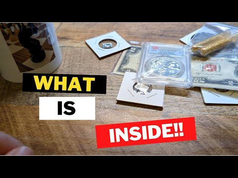 I bought a mystery Estate grab bag full of coins, money, and other items!