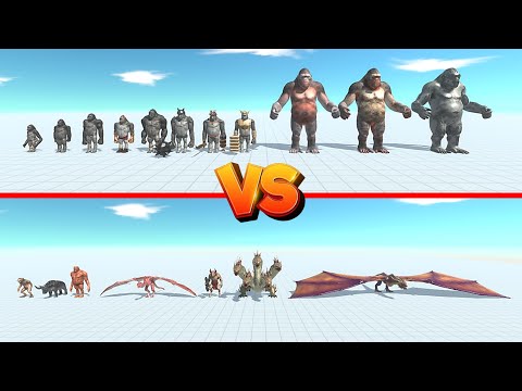 Goro The Giant Team Vs Dragon Team - Animal Revolt Battle Simulator