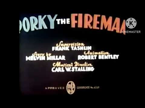 Looney Tunes:Porky The Fireman (1938) Recreated Complete Redrawn Titles