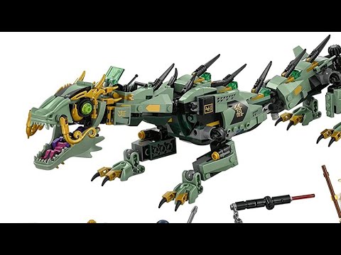 Building Ninjago Green Dragon Mech 70612 - Part 2