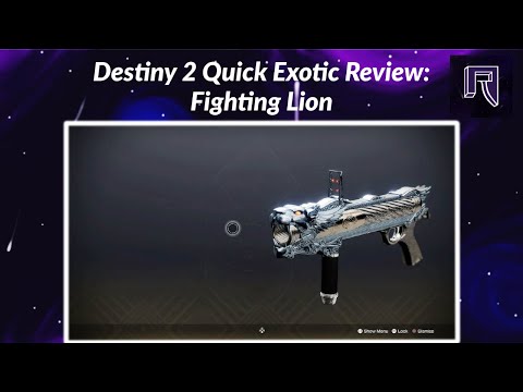 Destiny 2 Quick Exotic Weapon Review - Fighting Lion (Warmind Cells!!!)