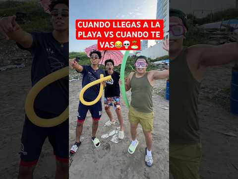 COMO SE SIENTE ESTAR EN LA PLAYA VS COMO SE SIENTE IRTE😂💀🏝️