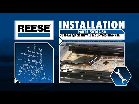 Installation: 50142-58 Reese® Custom Quick Install Brackets & Fifth Wheel Rail Kit on 2015 RAM 1500