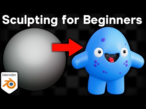 Sculpting a Cute Character in Blender for Complete Beginners