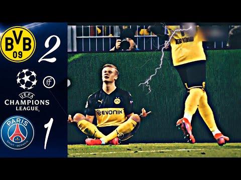 Borussia Dortmund Vs PSG || 2-1 || UCL Highlights 2019-20 || Erling Haaland Masterclass🔥🔥