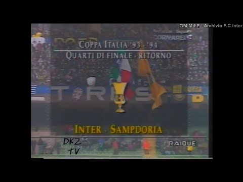 1993-94 (4' Rit Coppa Italia - 27-01-1994) INTER-Sampdoria 1-1 [D.Fontolan,Gullit] Rai2