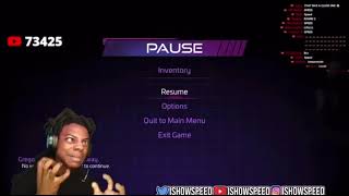 ishowspeed reacting to showing his meat on live