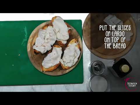 Bruschetta with Lardo di Colonnata - Destination Tuscany