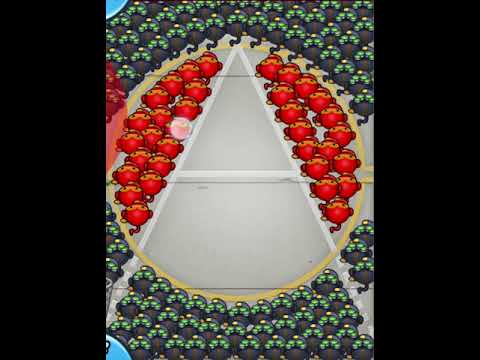 The Ninja Kiwi Logo but it's made of Ninjas