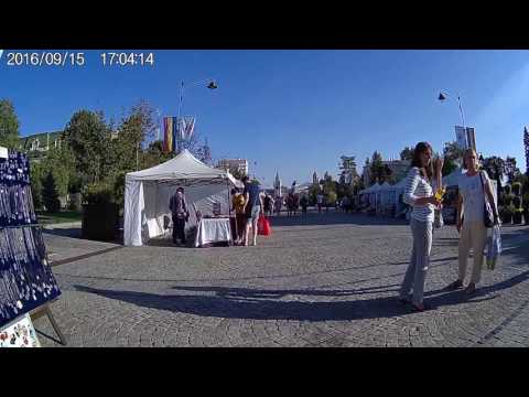 Plimbare cu bicicleta Iasi 2016 :  Galeriile 'Stefan cel Mare' -  Esplanada CUB - Pietonal ...