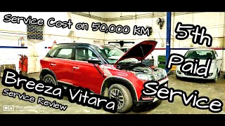 Maruti Suzuki Vitara Brezza 5th Service at 50000 K