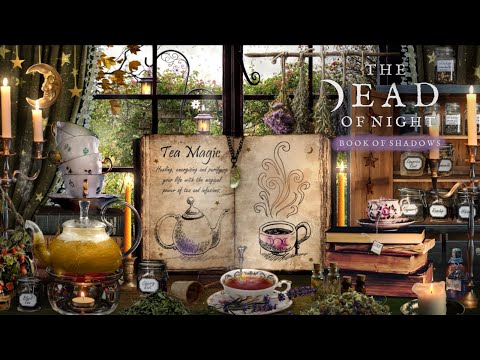 Tea Magic Ambience ☕🧹🌿🌻✨  | An Afternoon of Tea Spells & Rituals | The Dead of Night Book of Shadows