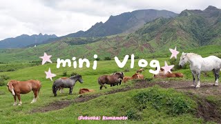 【mini Vlog】雨の九州旅☔️🌿｜阿蘇・別府温泉地獄めぐり♨️